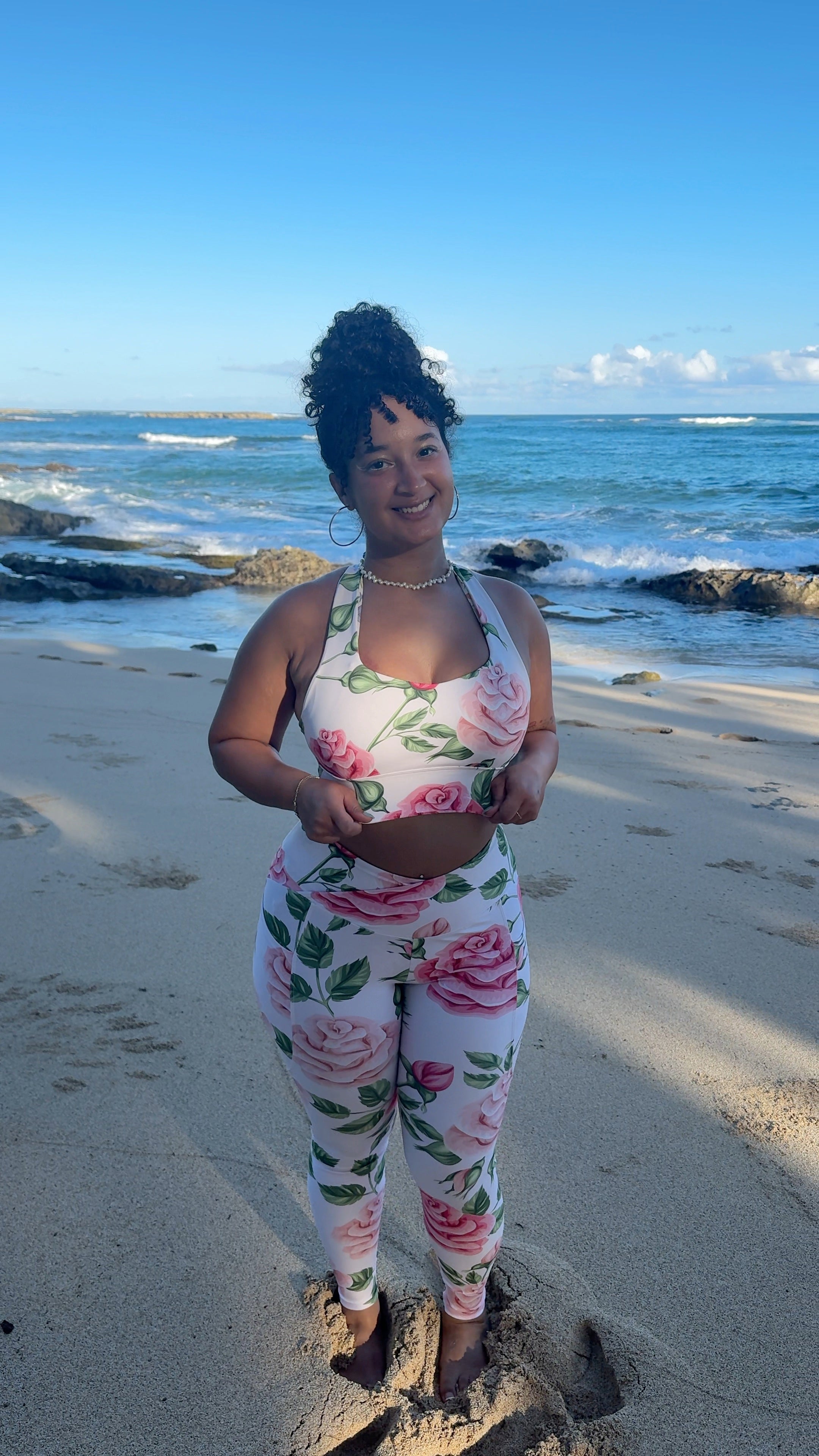 Rose Garden ~ Crossover Leggings
