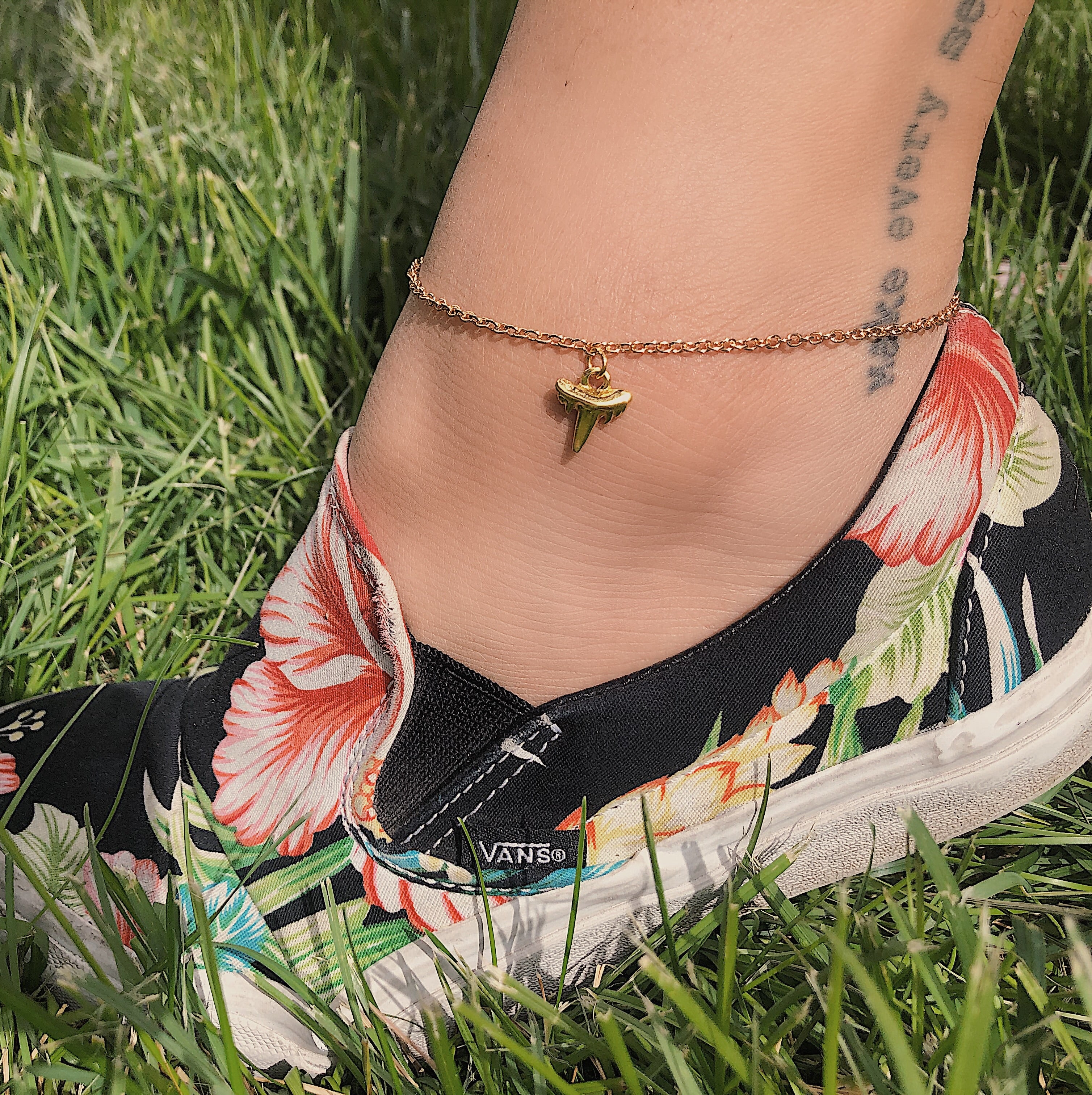 Shark Tooth Anklet
