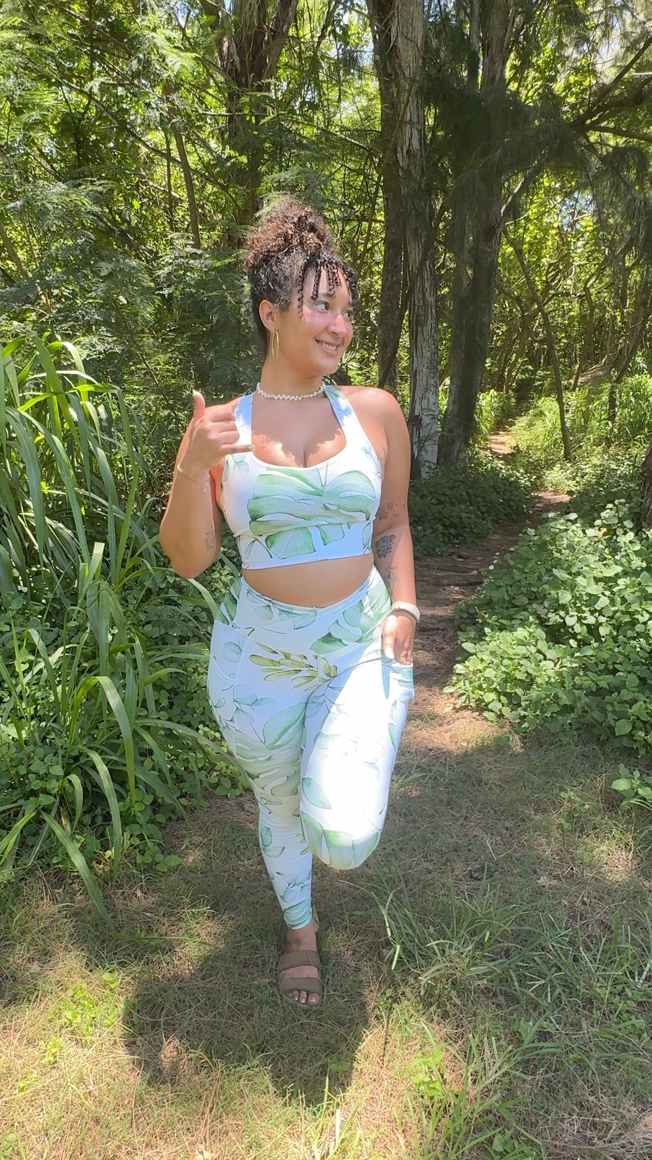 Tropical Kala ~ Crossover Leggings