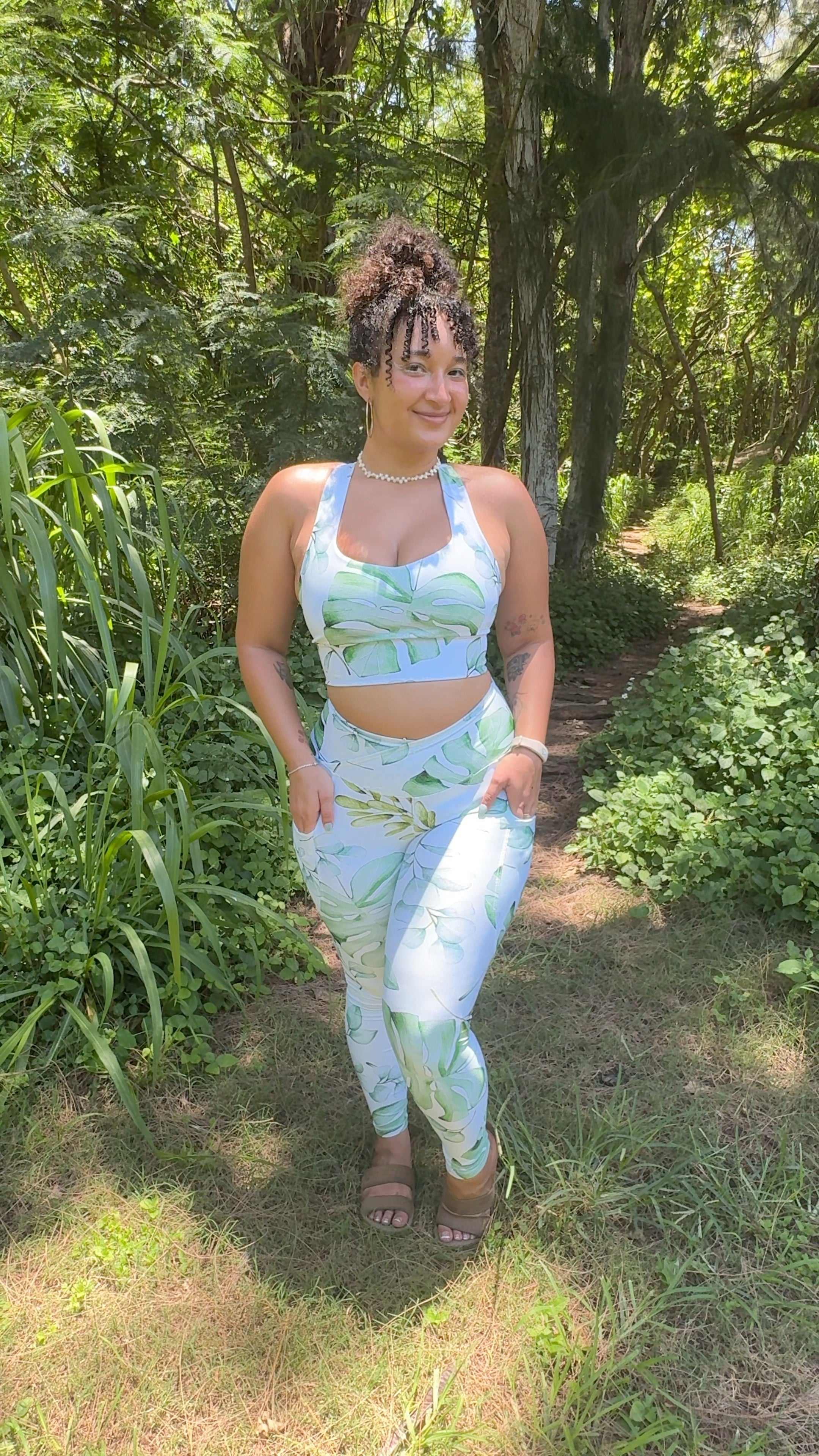 Tropical Kala ~ Crossover Leggings