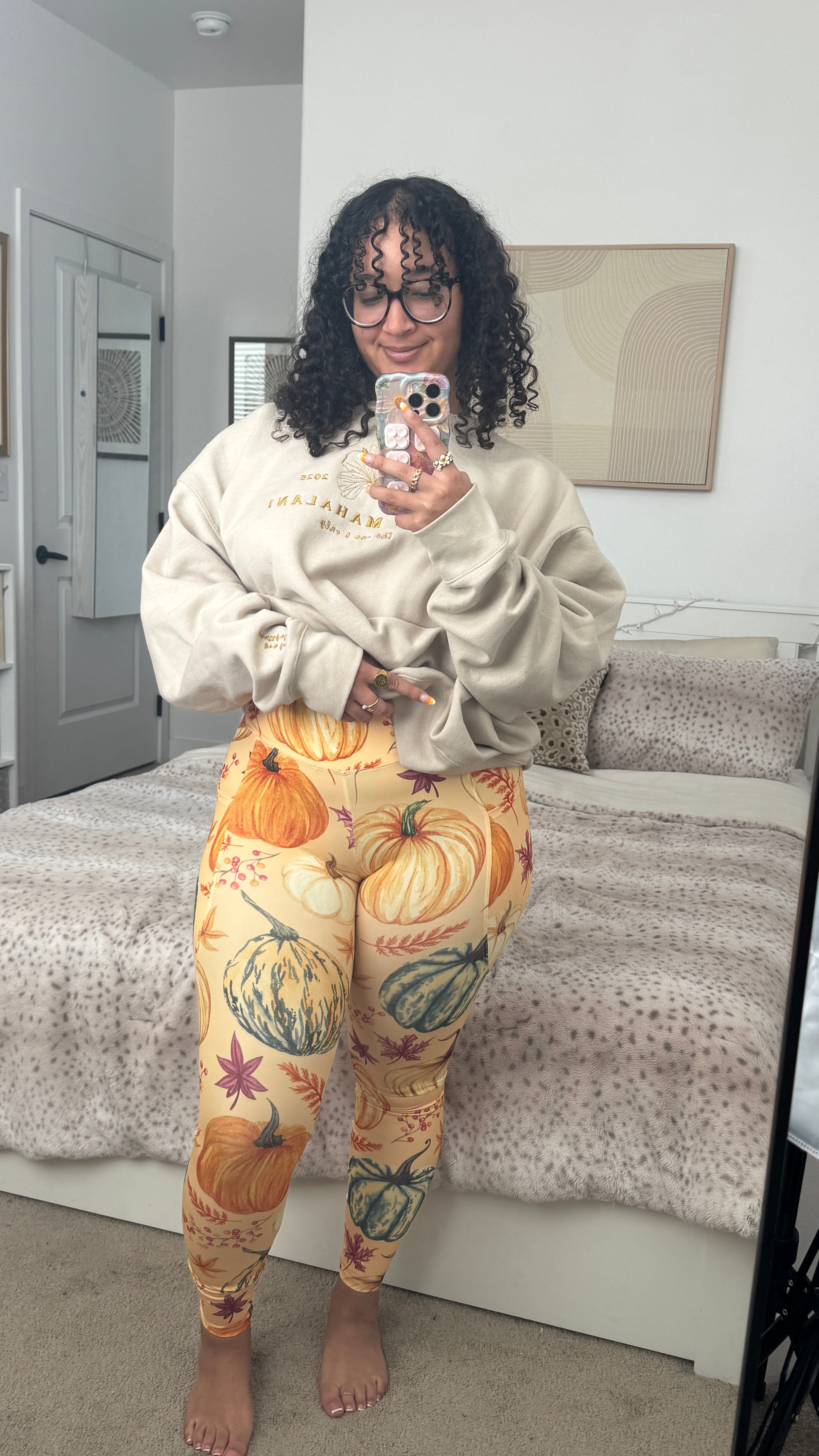 Pumpkin Spice ~ Crossover Leggings