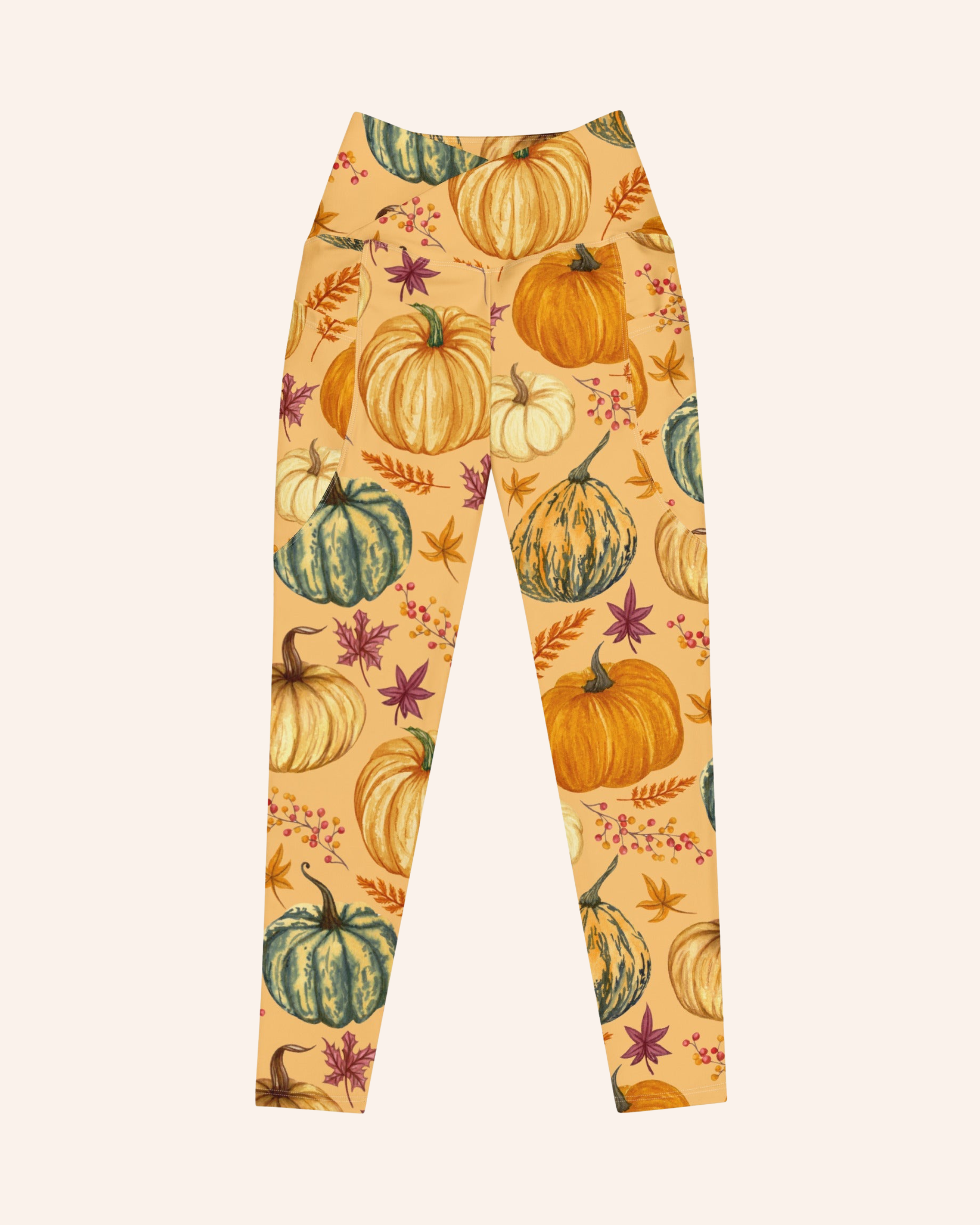 Pumpkin Spice ~ Crossover Leggings